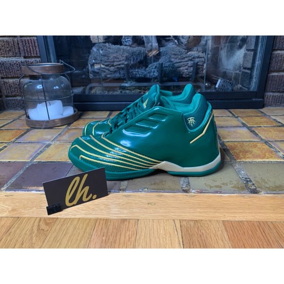 Mens 7.5 Adidas “TMAC 2 Restomod” Green Athletic Basketball Shoes FY9931